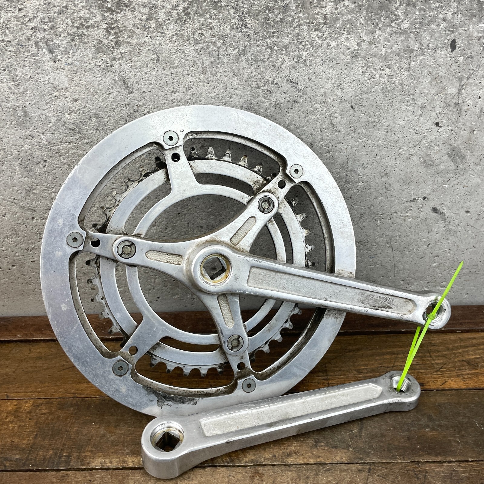 Vintage Nervar Crank Set 170 mm Double France BSA Schwinn Sports Tourer English