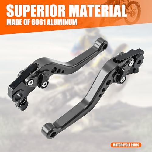 Clutch Lever 2 Finger Clutch and Brake Levers Compatible with KTM 690 Black