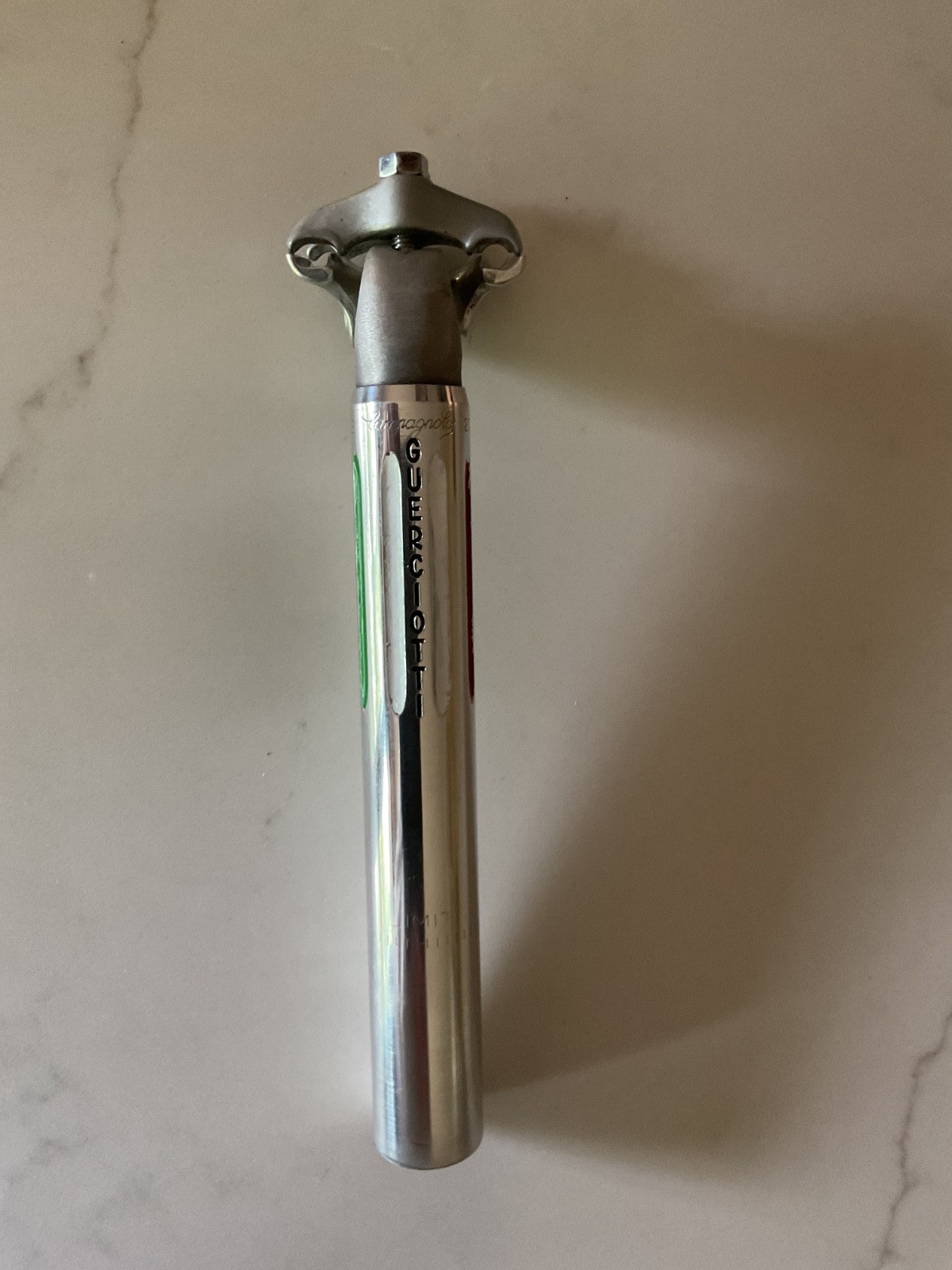 Campagnolo Record Fluted 2 Bolt Seatpost 1980s 27.2mm X 210mm Guerciotti Panto