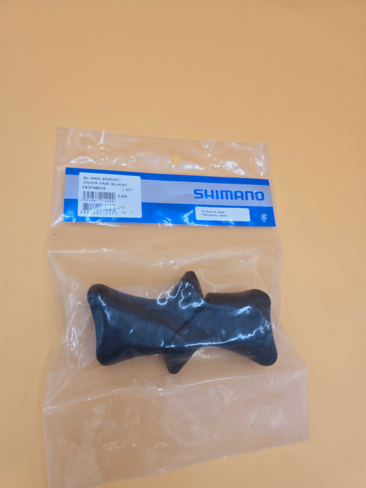 NOS NEW NIB Hoods Shimano 600 BL-6403 6400 Black Brake Levers Rubbers Black