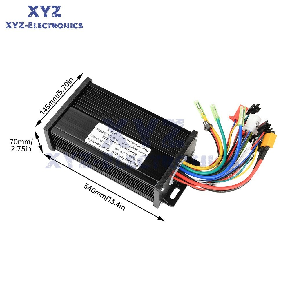 36V48V64V 30A Sine Wave Brushless Motor Controller 750-1500W Driver S866 LCD