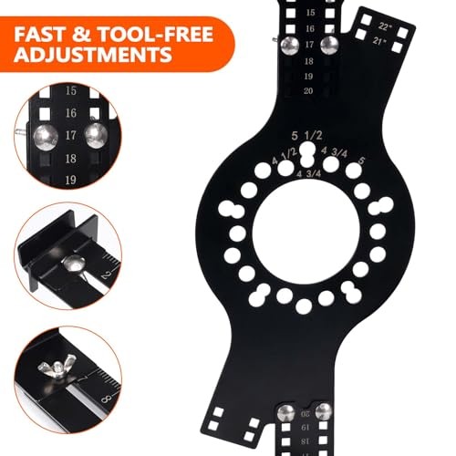 Wheel Fitment Tool and Simulator, Offset Measuring Mockup Tool, Fits 14 5 Lug