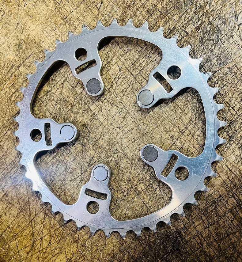 TA Specialites Triplizer 42t Chainring 130mm 74mm BCD Road Silver 2x to 3x