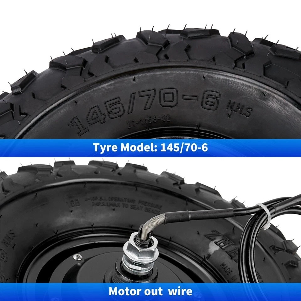 14.5 Inch 24V/36V/48V 350W/500W 40 N.M, Off Road Tires Gear Hub Motor
