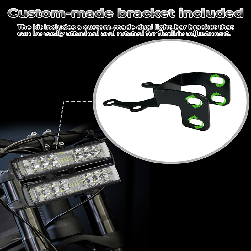 For Talaria Sting R MX4 Dual Light Bar LED Headlight w/ Bracket Plug-N-Play US