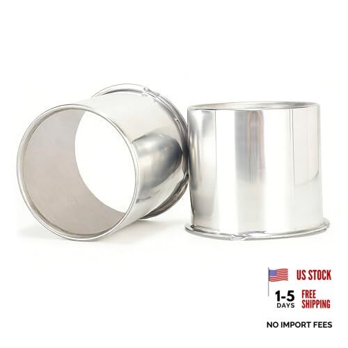 2Pcs 5.15inch Aluminum Trailer Wheel Center Caps Push Through 5.15″ Bore 4.61″