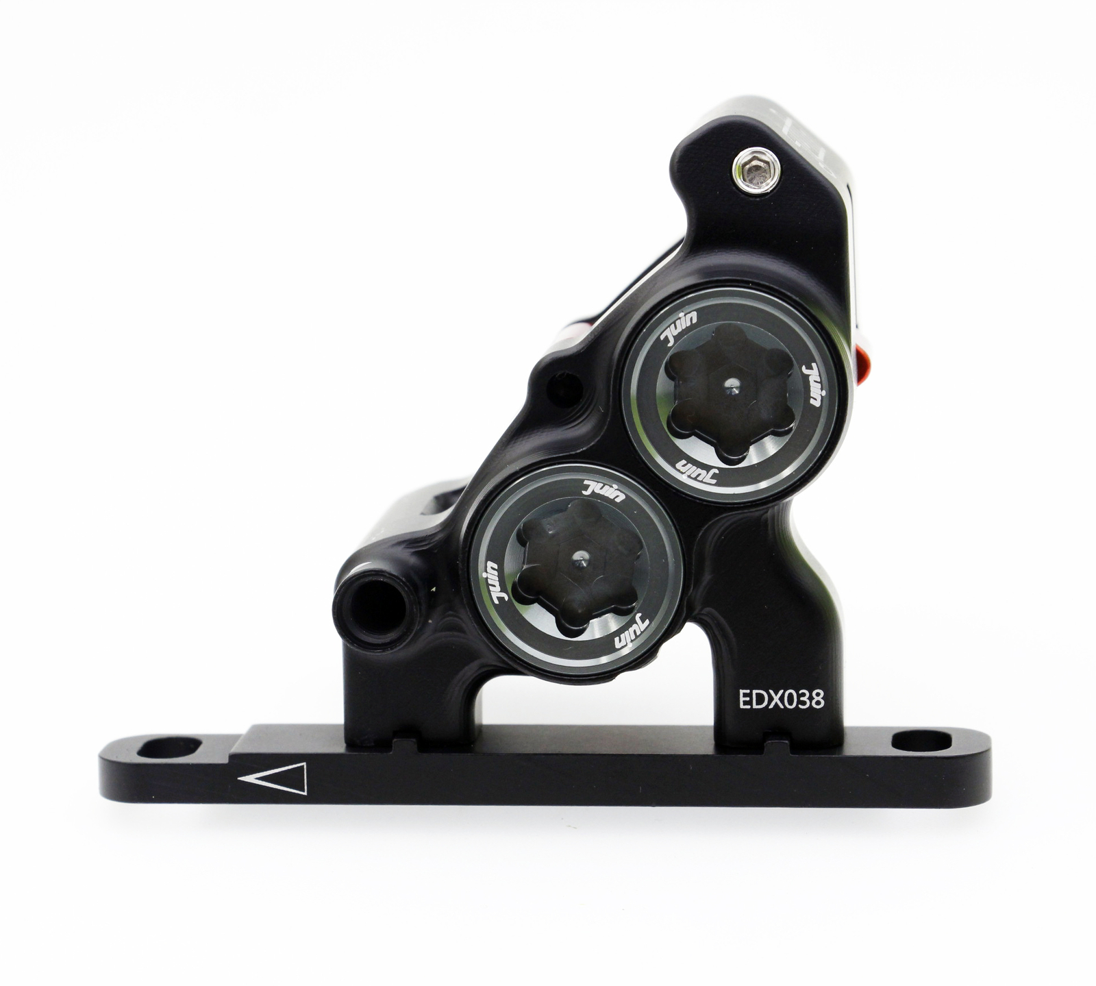 Stealth Black Juin Tech ETF 4 Piston Flat Mount Brakes 140/140mm Road Climb