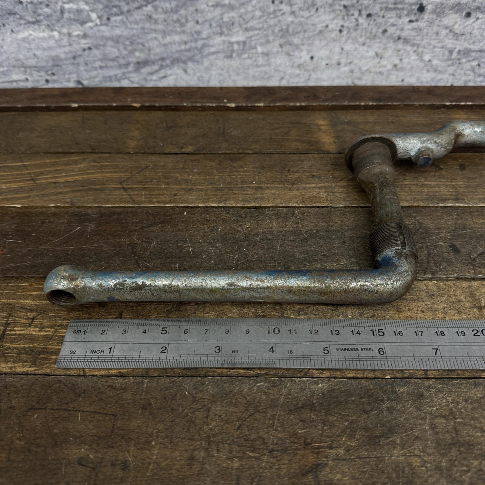 Vintage Dogleg Crank 41 36 Rough Threads Cruiser Bike Prewar Repair