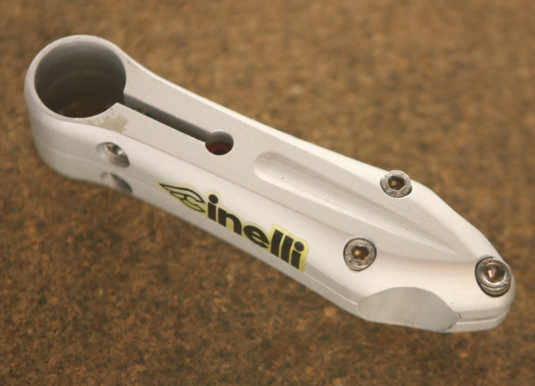 Vintage NOS NEW Italian Cinelli Sesamo silver / grey 1″ inch ahead stem 110mm