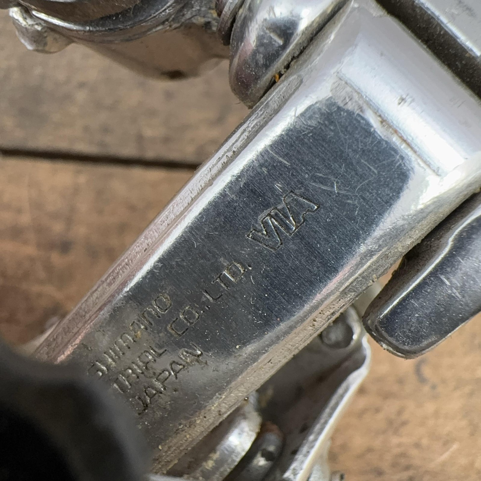 Vintage Shimano 600 Arabesque Rear Derailleur Short Cage Hanger Silver Japan