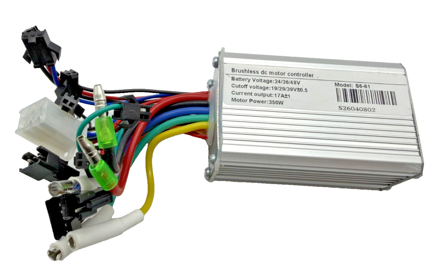 S6-61 350W BLDC Motor Controller LCD Display Kit 24V 36V 48V E-Bike Scooter