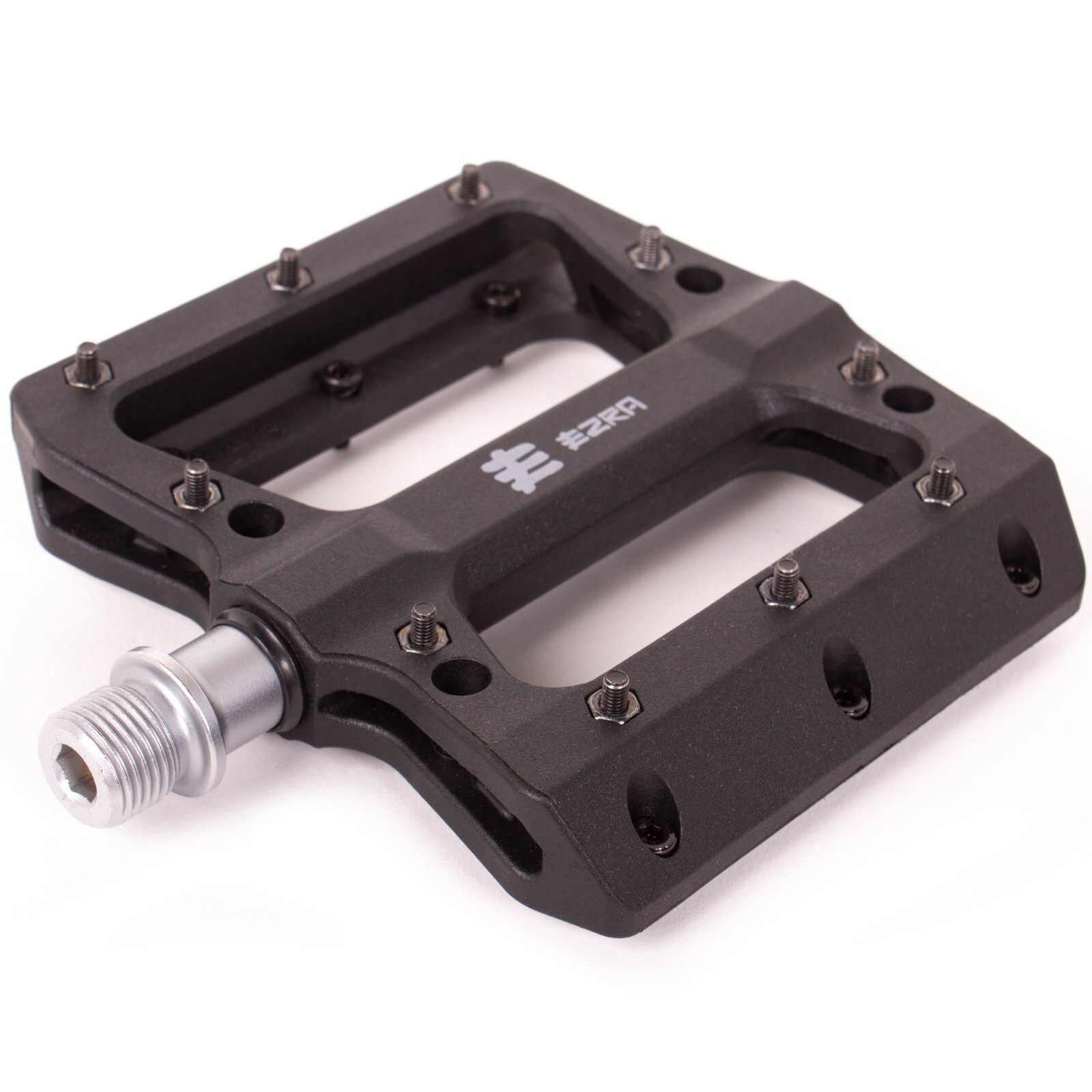 EZRA BMX Flats Plus Bike Pedal – 9/16″ Chromoly Sealed Axle – Metal Pins