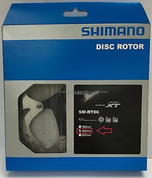 SHIMANO DEORE XT SM-RT86 6-BOTL DISC BRAKE ROTOR ICE TECH 203/180/160mm NEW