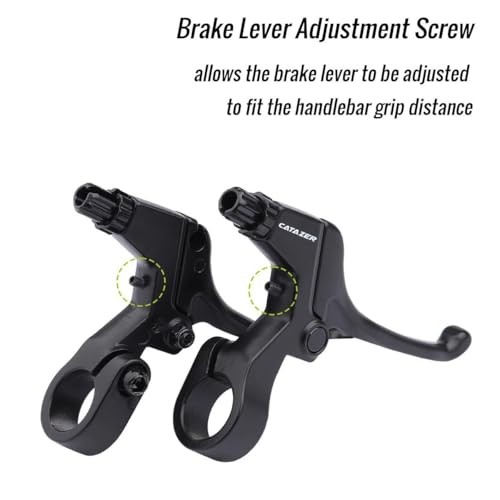 Universal Bicycle Brake Lever, Aluminum Alloy 4 Fingers Brake Levers 1 pair