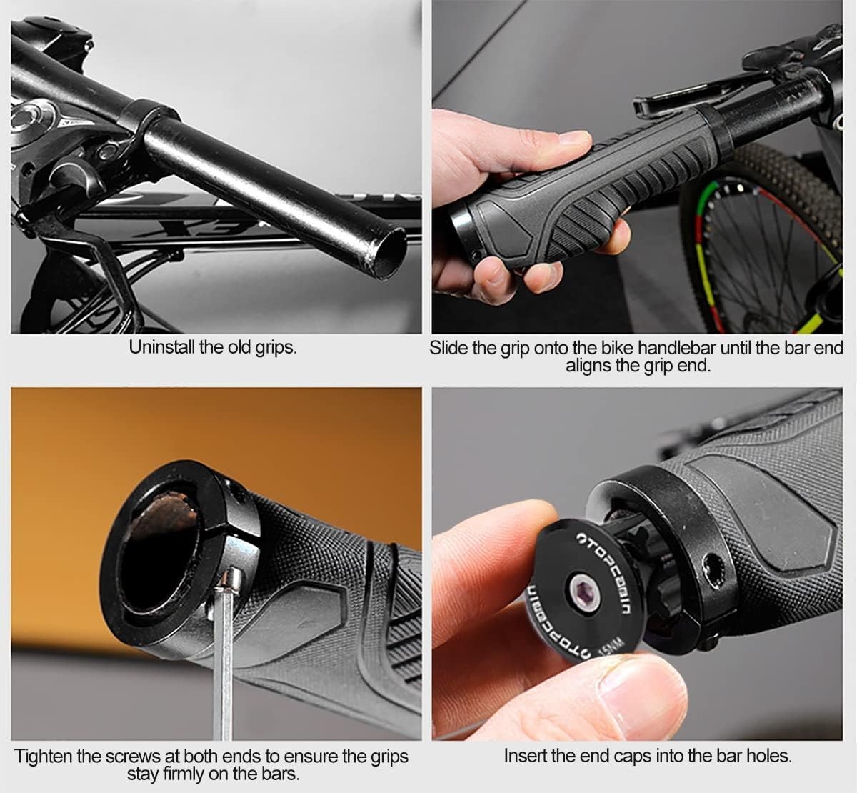 Universal Bike Grips with Aluminum Lock