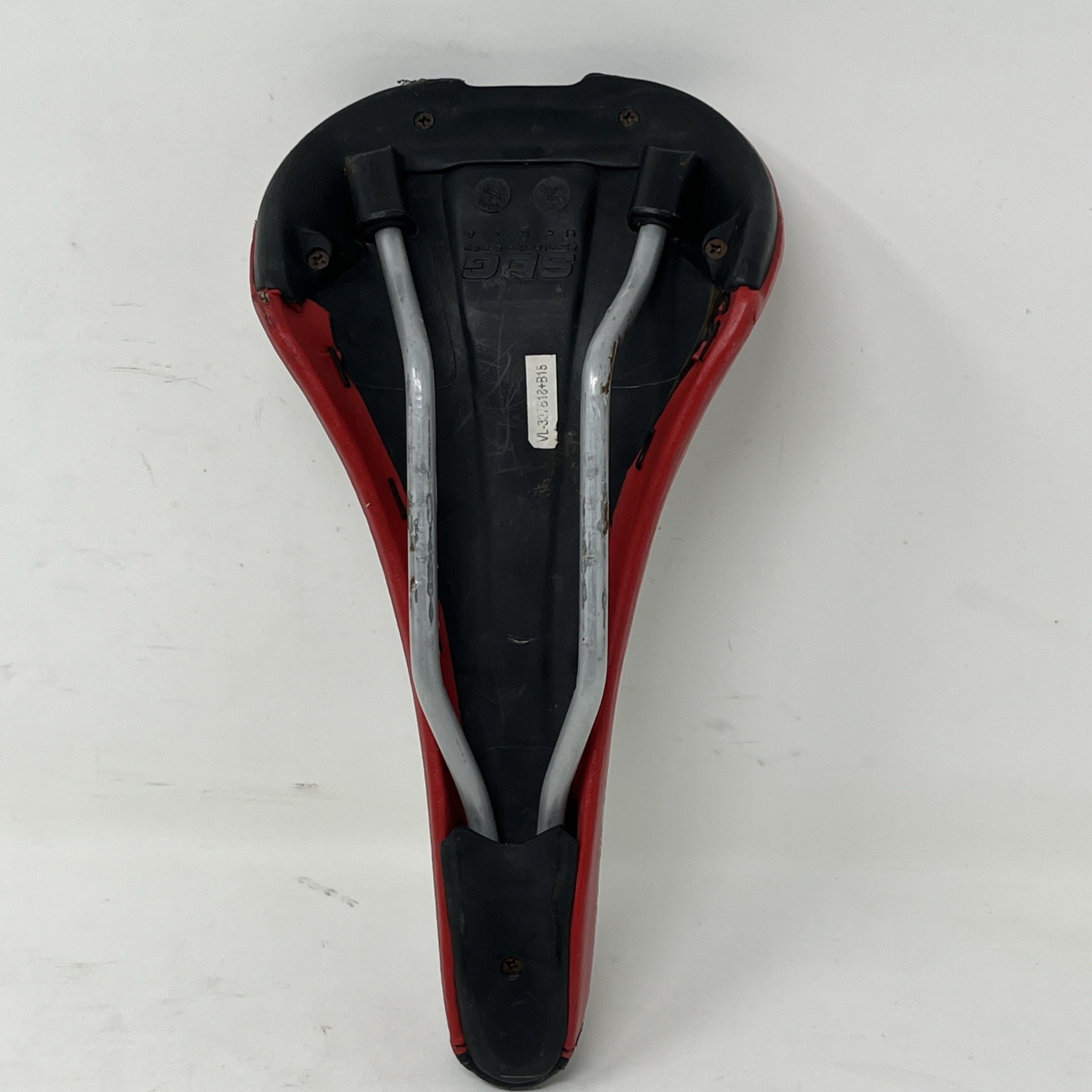 Vintage SDG Bel Air Bike Seat Saddle BMX Mountain Bike MTB Black Red