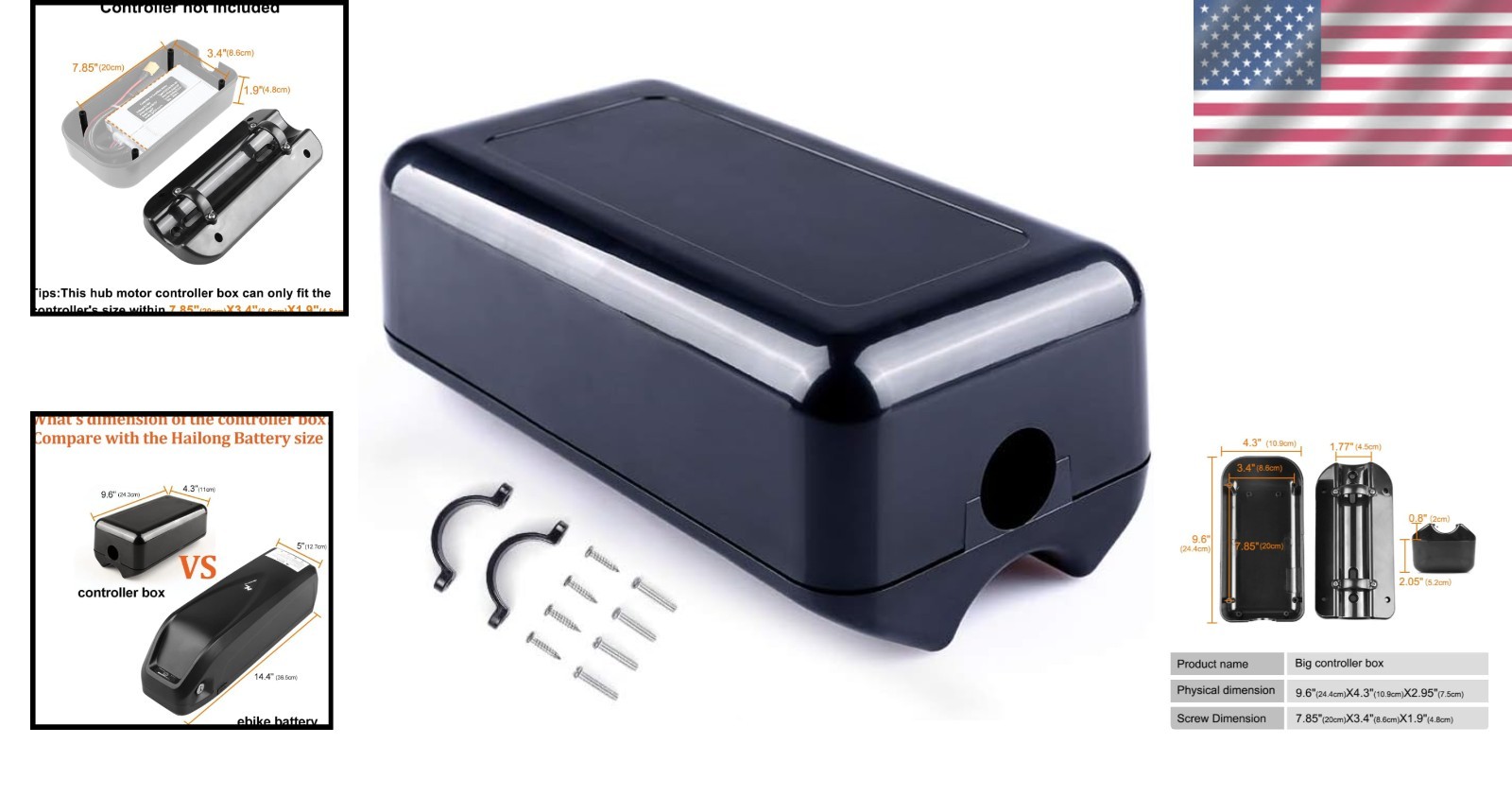 Extra Large Electric Bike Controller Box – Dust & Water-Proof, 9.84″ x 4.25″