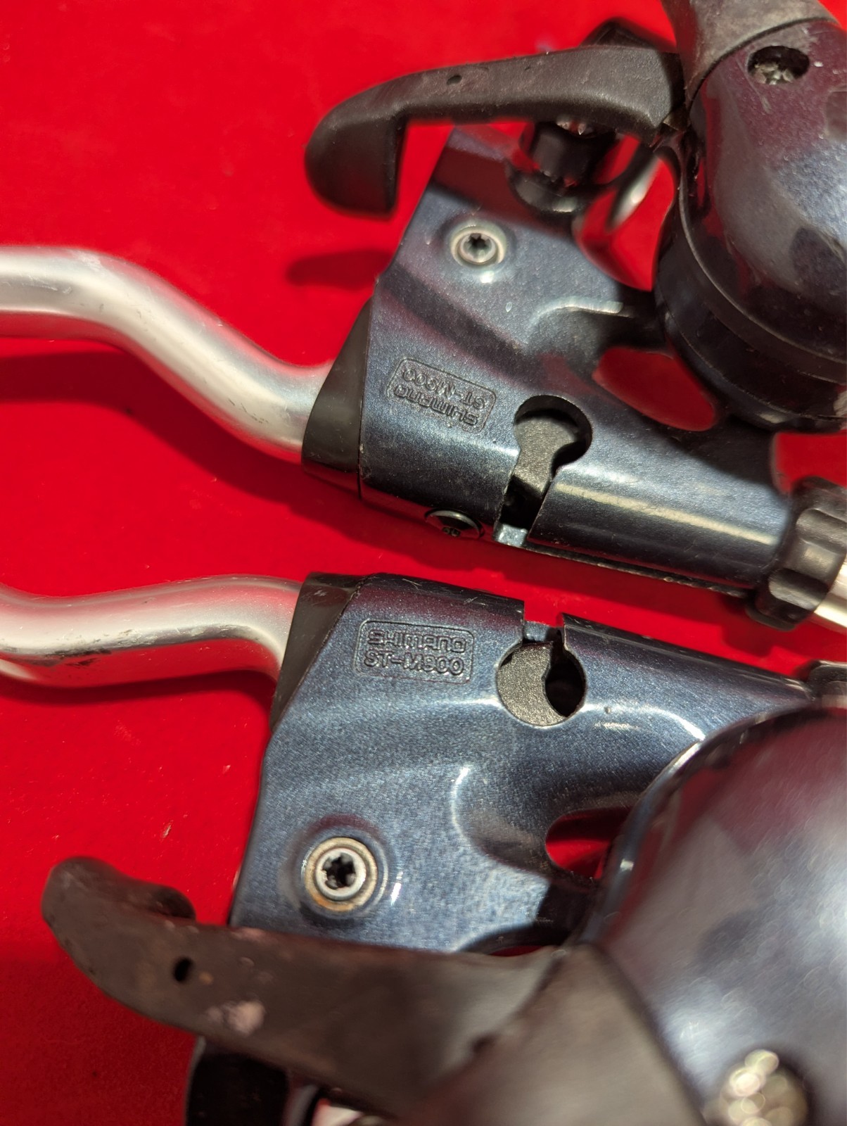VTG Shimano XTR ST-M900 3x8spd Shifter Set Short Pull MTB Made In Japan