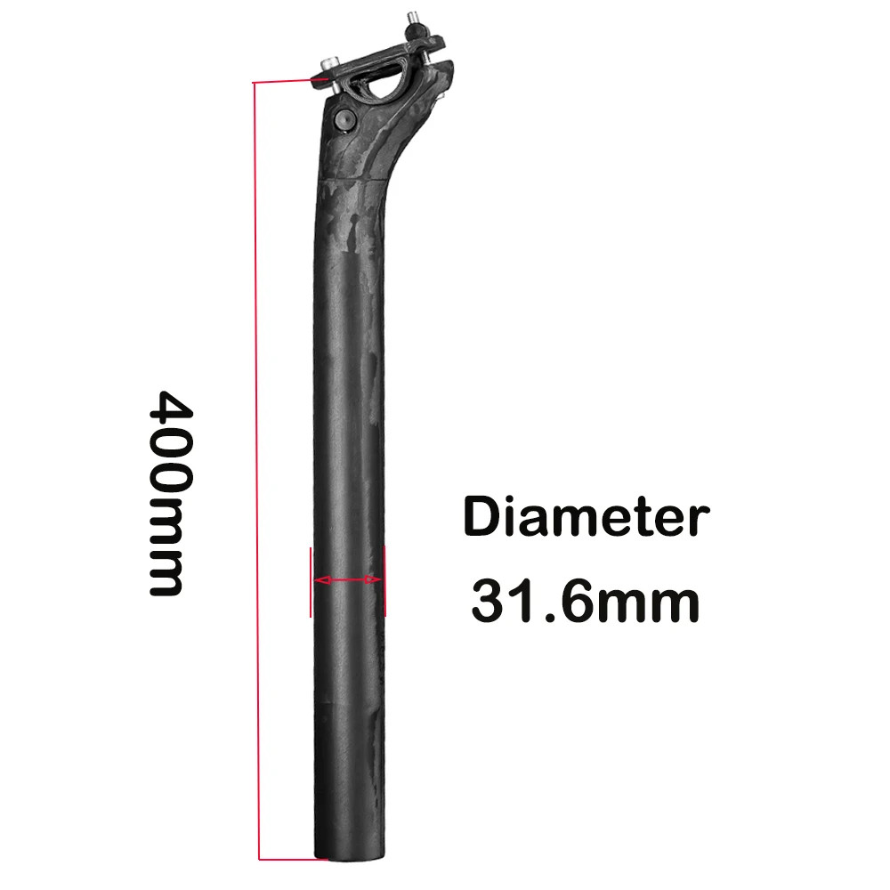Elitaone Carbon Fiber Seatpost 27.2/30.9/31.6Mm Matte Black Offset 20Mm Lightwei