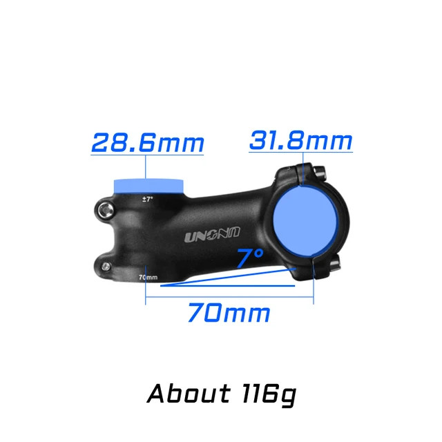 Ultralight Stem 7 17 Degree MTB Road Bicycle Stem 31.8mm 60-130mm Bike Parts