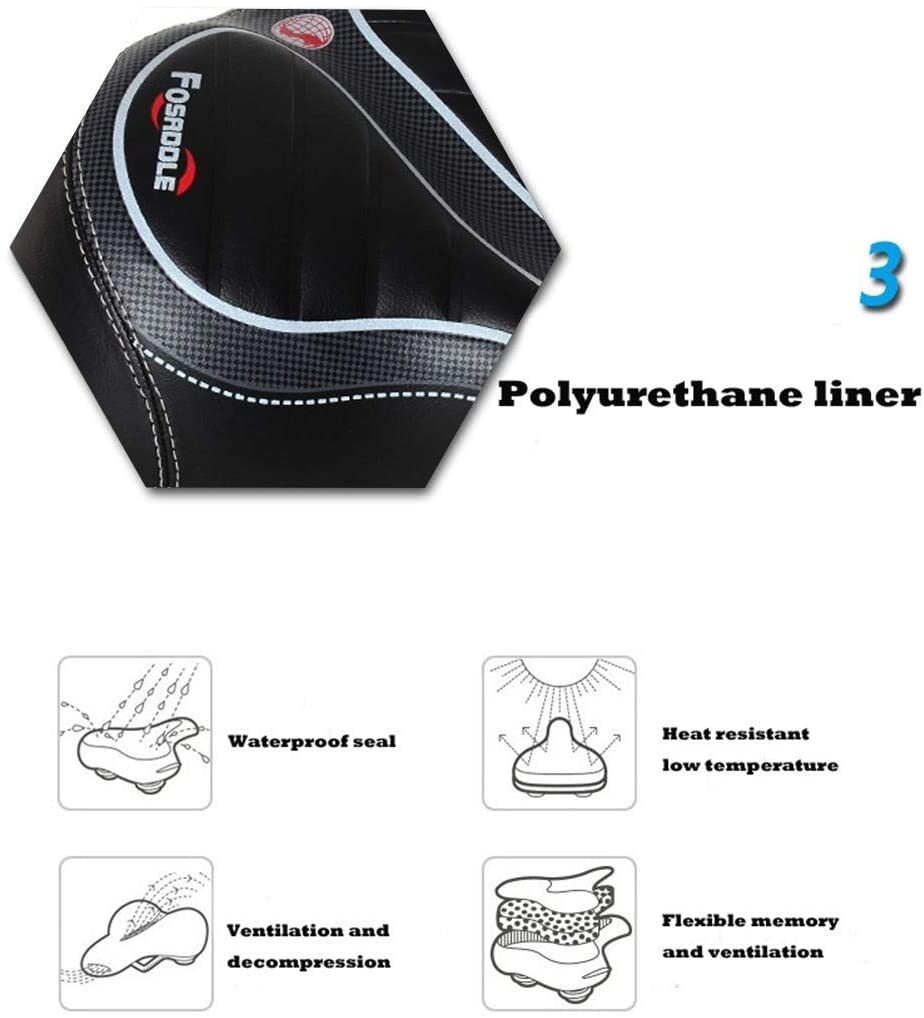 Comfort Wide Big Bum Soft Gel Cruiser Bike Saddle Bicycle Seat Air Cushion Pad