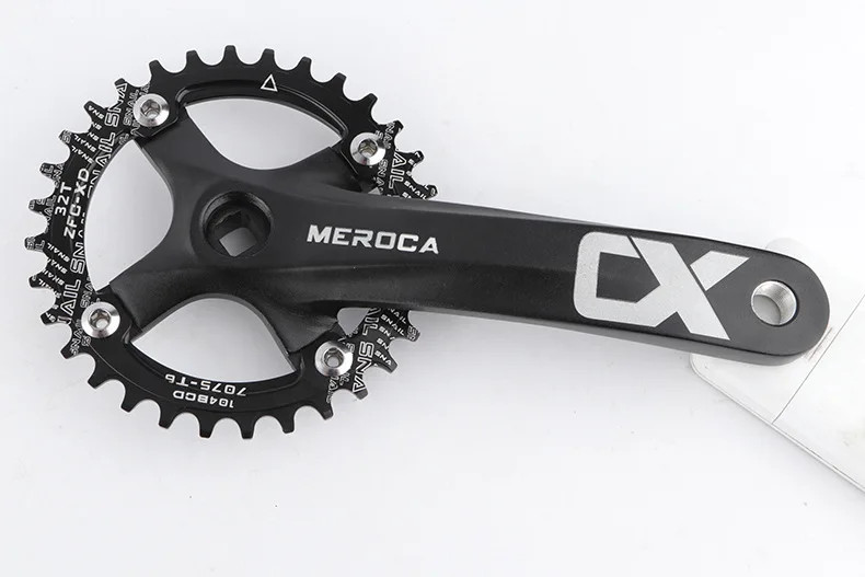 Square Hole MTB Crankset 104BCD 170mm Narrow Tooth Chainring 32/34/36/38/40T/42T