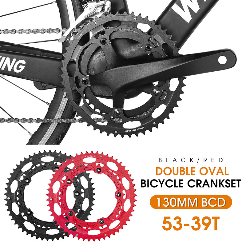 WEST BIKING Road Bike Tooth Disc Aluminum 130BCD Double Chainring 39/53T 8-11S