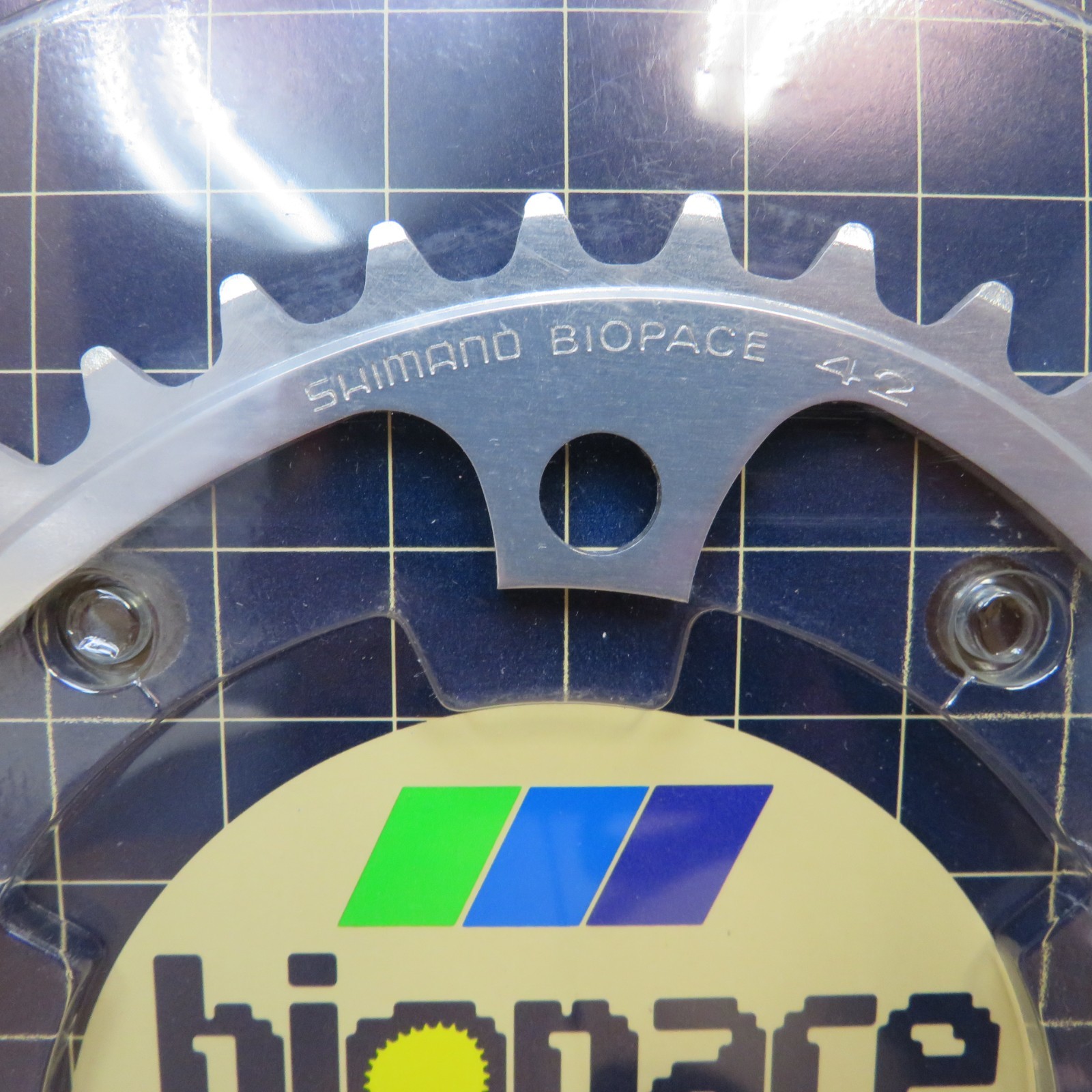 New-Old-Stock Shimano 600EX Biopace Chainrings…52×42 w/130mm BCD (Silver)