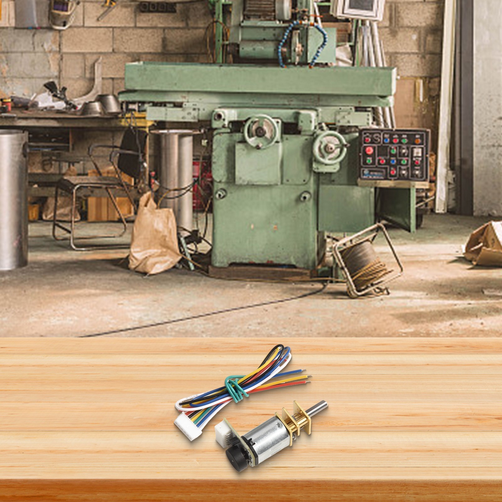 Sleek Design DC 6V Gear Motor with Encoder Compatible with Small