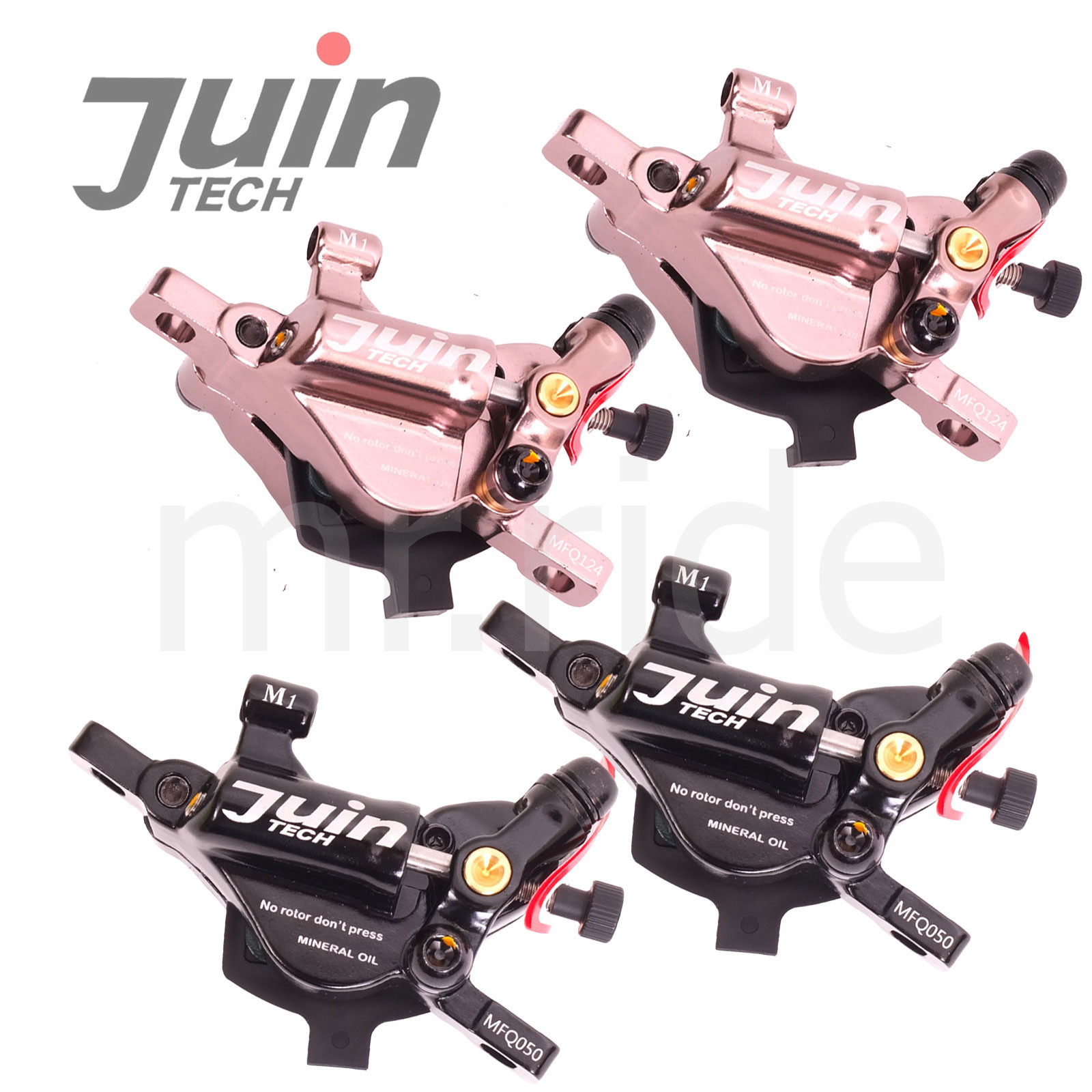 JUIN Tech M1 Cable actuated Hydraulic Mountain MTB E-bike Disc Brake set+Rotor