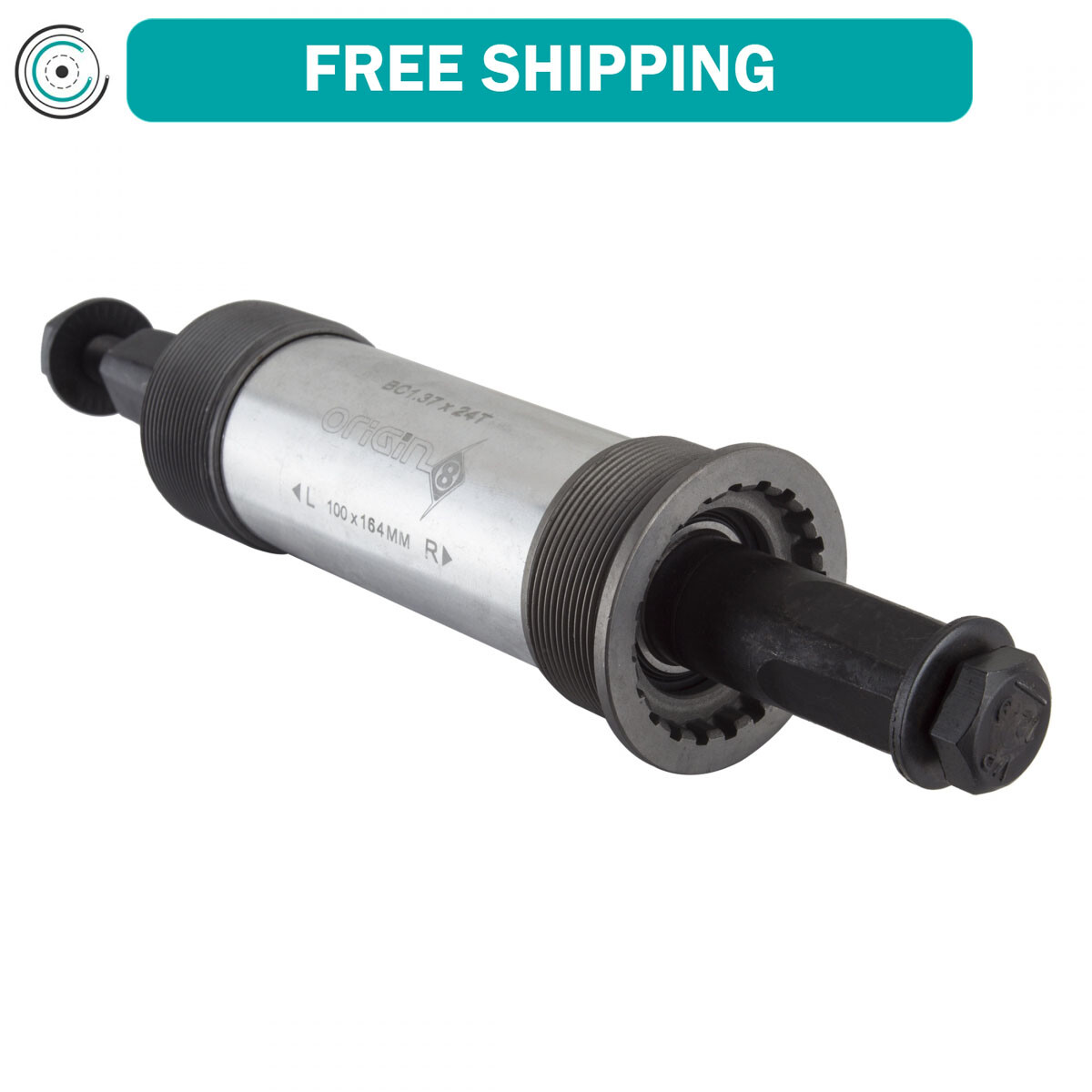 Origin8 XLT Square Taper JIS Sealed Bearings English 100x164mm Bottom Brackets
