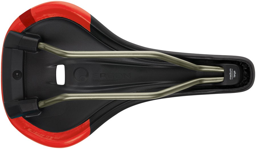 Ergon SM Pro Saddle – Risky Red Micfrofiber Cover Topeak QuickClick Adaptor