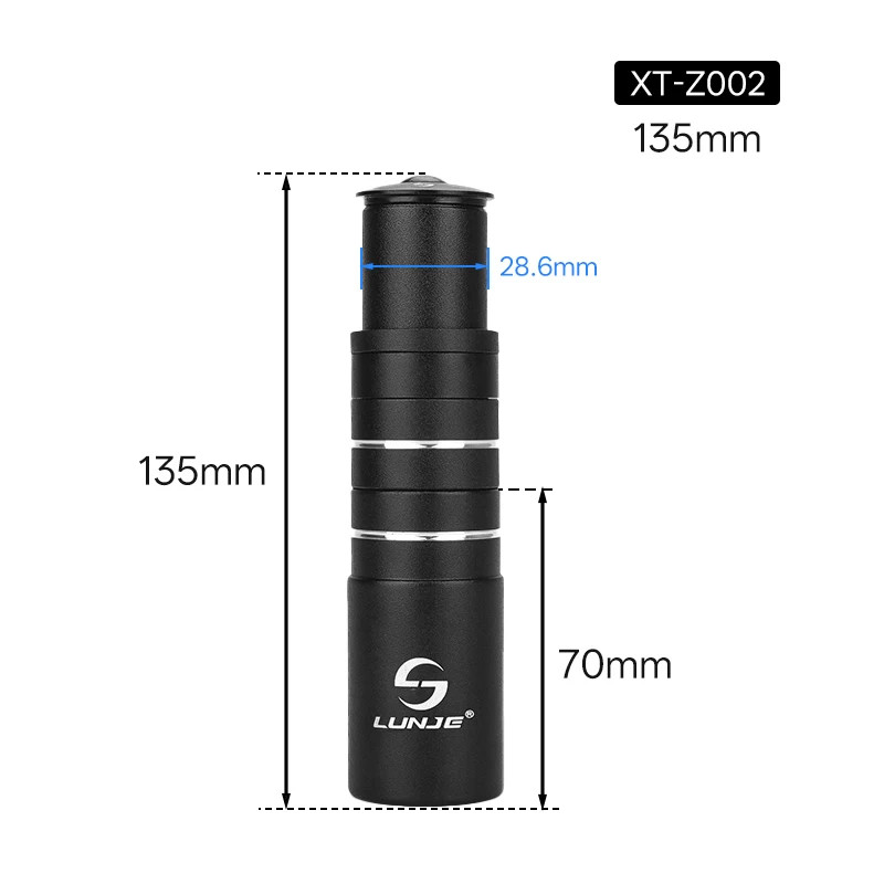 Bike Stem Riser 85-210mm Fork Extender Handlebar Raise MTB Road