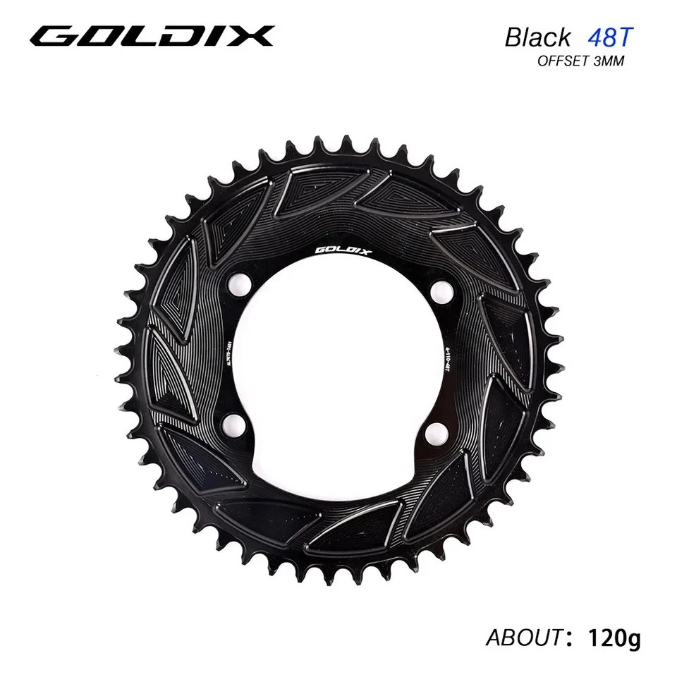 GOLDIX Road Bike Chainring 110BCD 46T-58T CNC Aluminum for Shimano R7000 R8000
