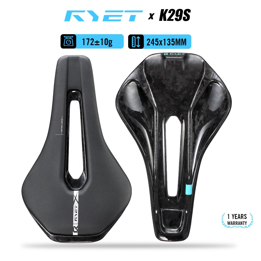 3D Printed Carbon Bike Saddle 135/145/155mm for MTB Gravel Road Bike Hollow Tech