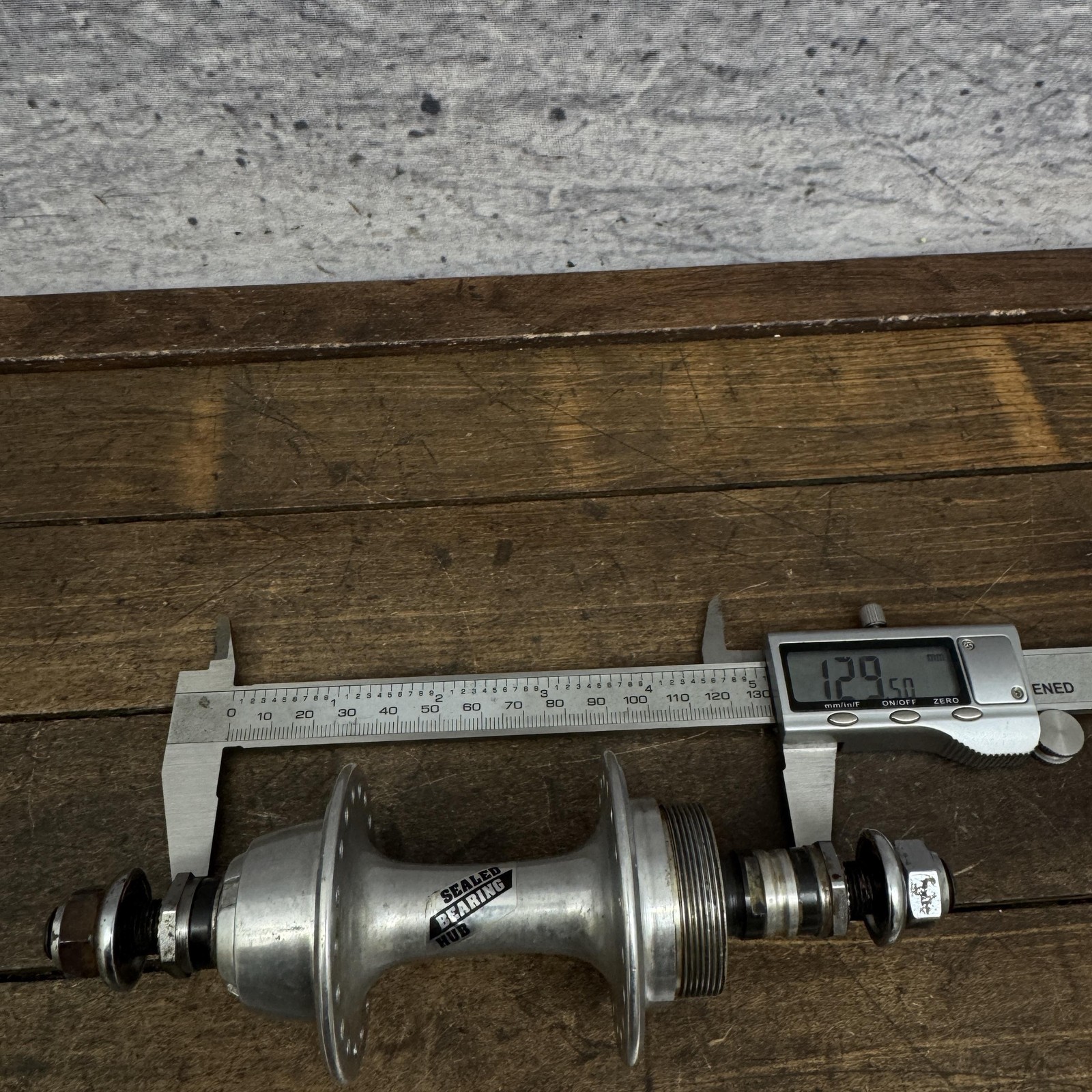 Vintage Sunshine Sealed Bearing Hub Set 36H Nutted Silver Alloy Nut BMX MTB 80s