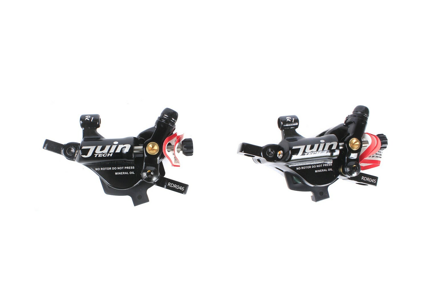 Juin Tech R1 Road Cyclocross Gravel Biking Hydraulic Disc Brake Set Black