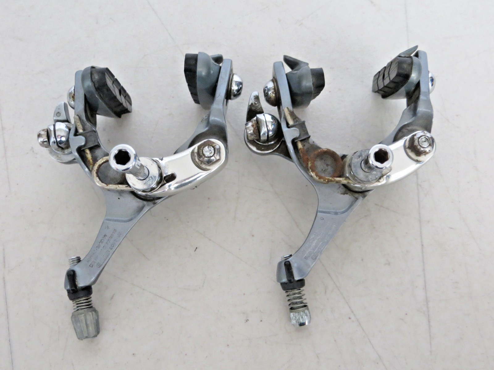 Shimano 600 Tricolor Road Bike Brake Calipers Front + Rear Set BR-6403 Japan