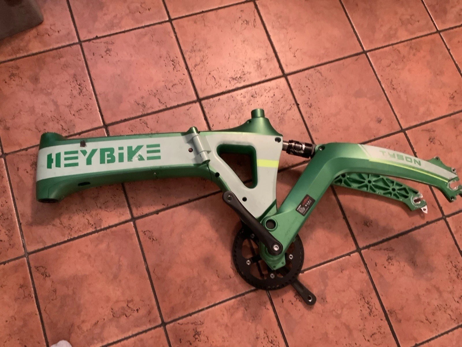 E Bike Tyson Heybike Frame Shock Bottom Bracket Cranks See Photo No Shipping