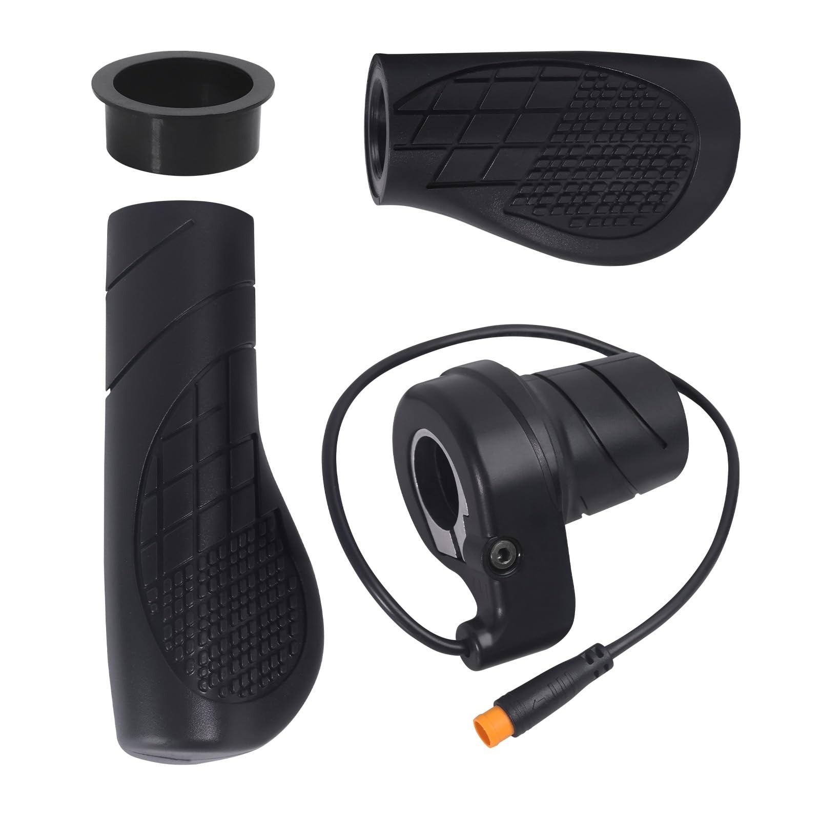 Half Twist Throttle for Ebike – Waterproof Plug, Thumb Accelerator 12V-72V MTB