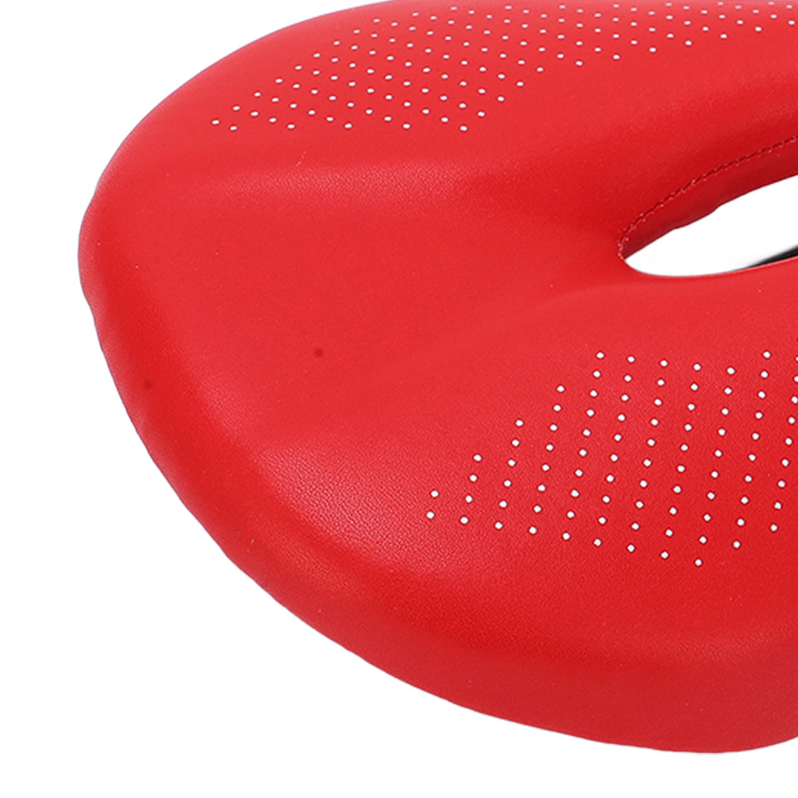 White Saddle Replacement Comfortable Hollow 3K Carbon Fiber + Leather