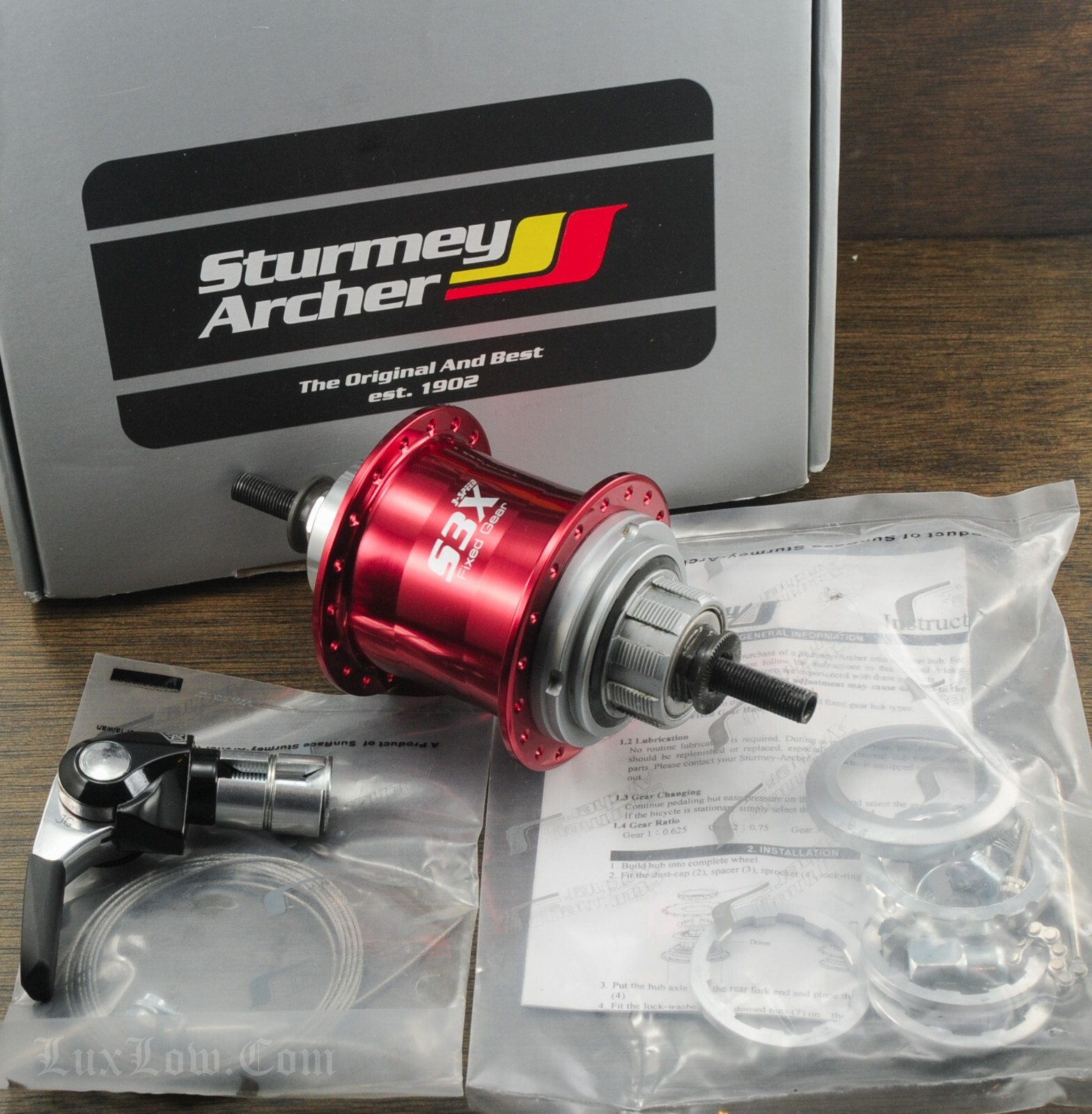 NOS Sturmey-Archer S3X 3 Speed Fixed Gear HUB 36h Track Bicycle Fixie RoadBike