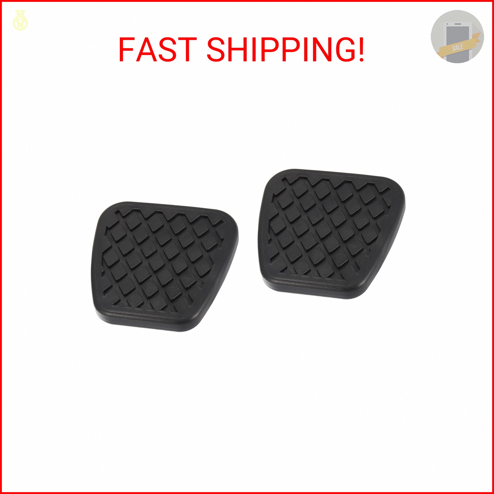 X AUTOHAUX 2pcs Brake Clutch Pedal Pad Cover for Honda Accord Civic 46545 SA5 00