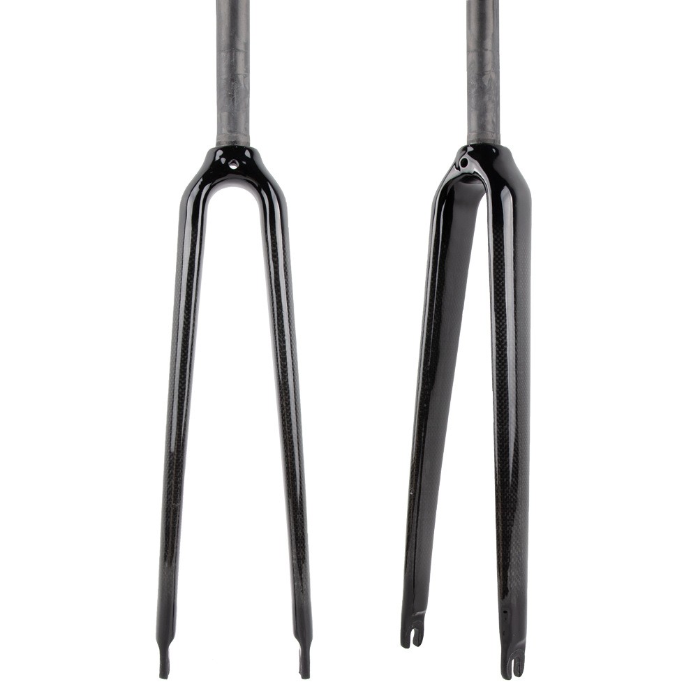 700C bicycle 1in Threadless Road Bike Carbon fiber Fork 1″ ( 25.4 mm ) gloss