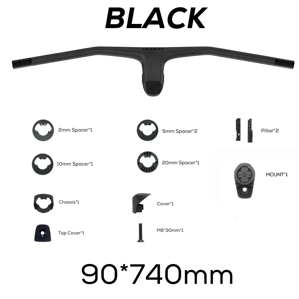 SYNCROS -20 Degrees Carbon Fibre Integrated Mountain Bicycle Handlebar 740MM