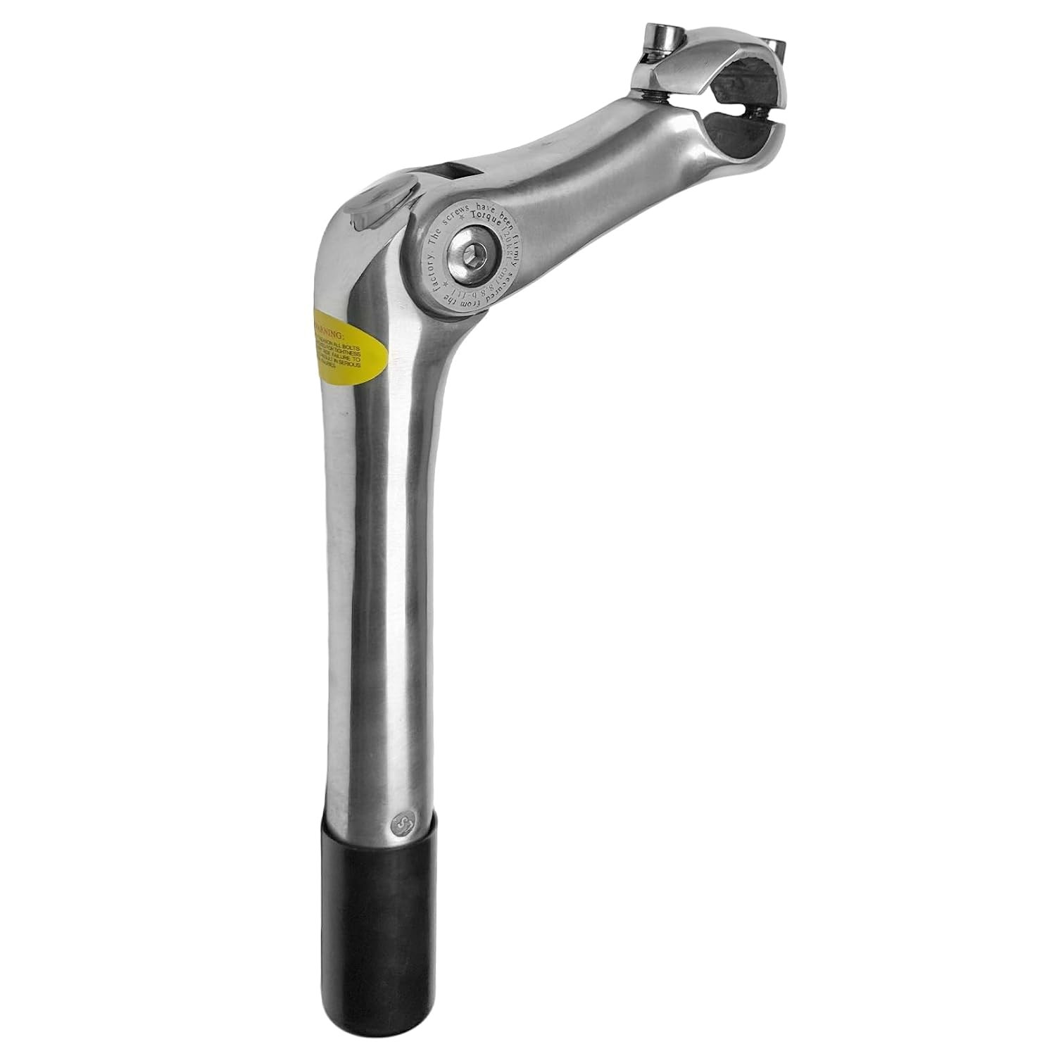 Silver Adjustable Bicycle Quill Stem 22.2/25.4mm 180mm 110mm Reach Silver
