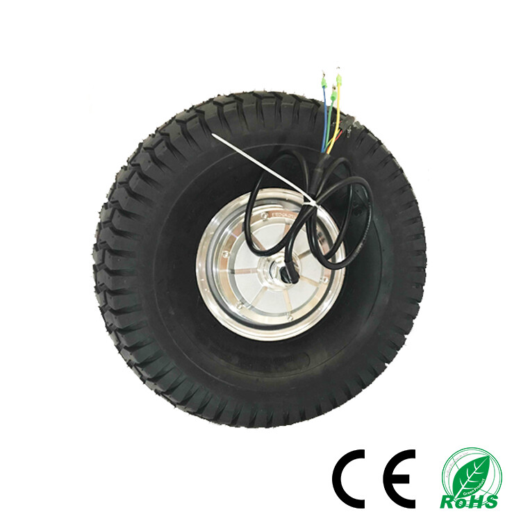500W Single Shaft Double Shaft DC Brushless Golf Cart Hub Motor Wheel for Sales