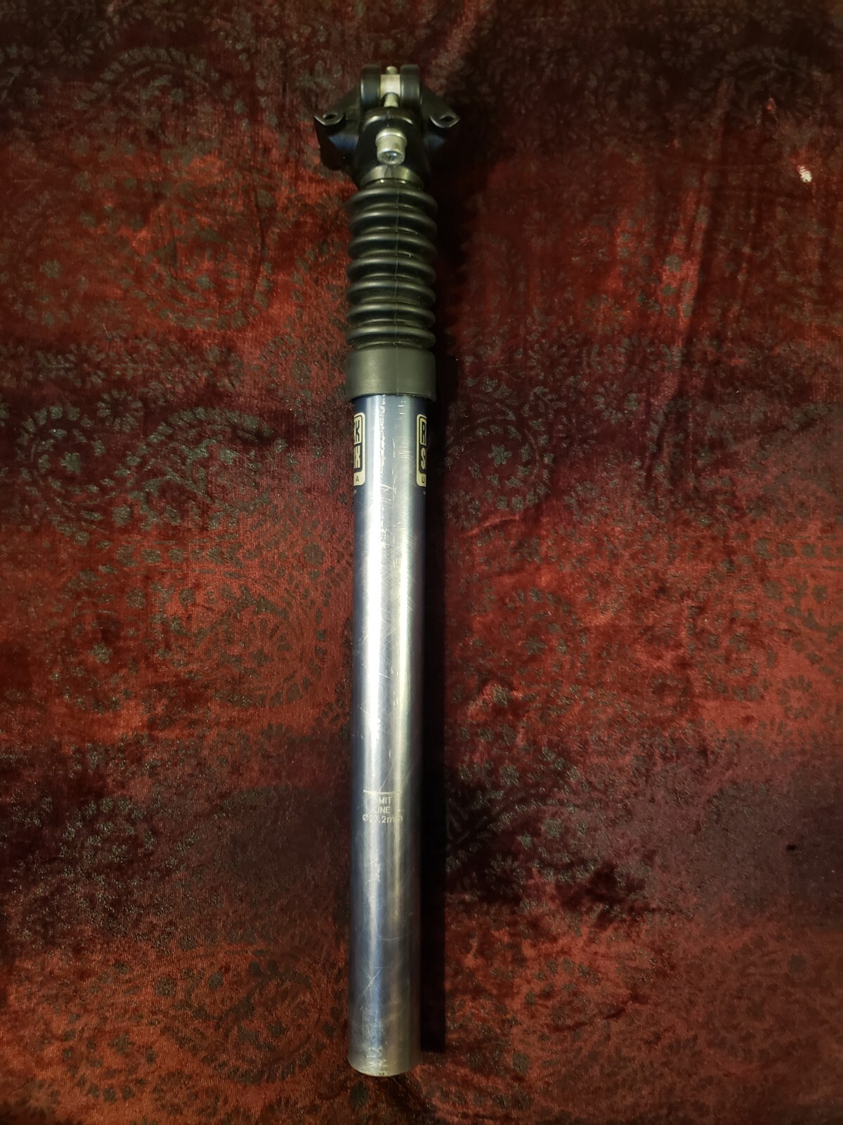 Vintage Rock Shox Suspension Seatpost 27.2mm X 340mm Micro Adjustible Grey