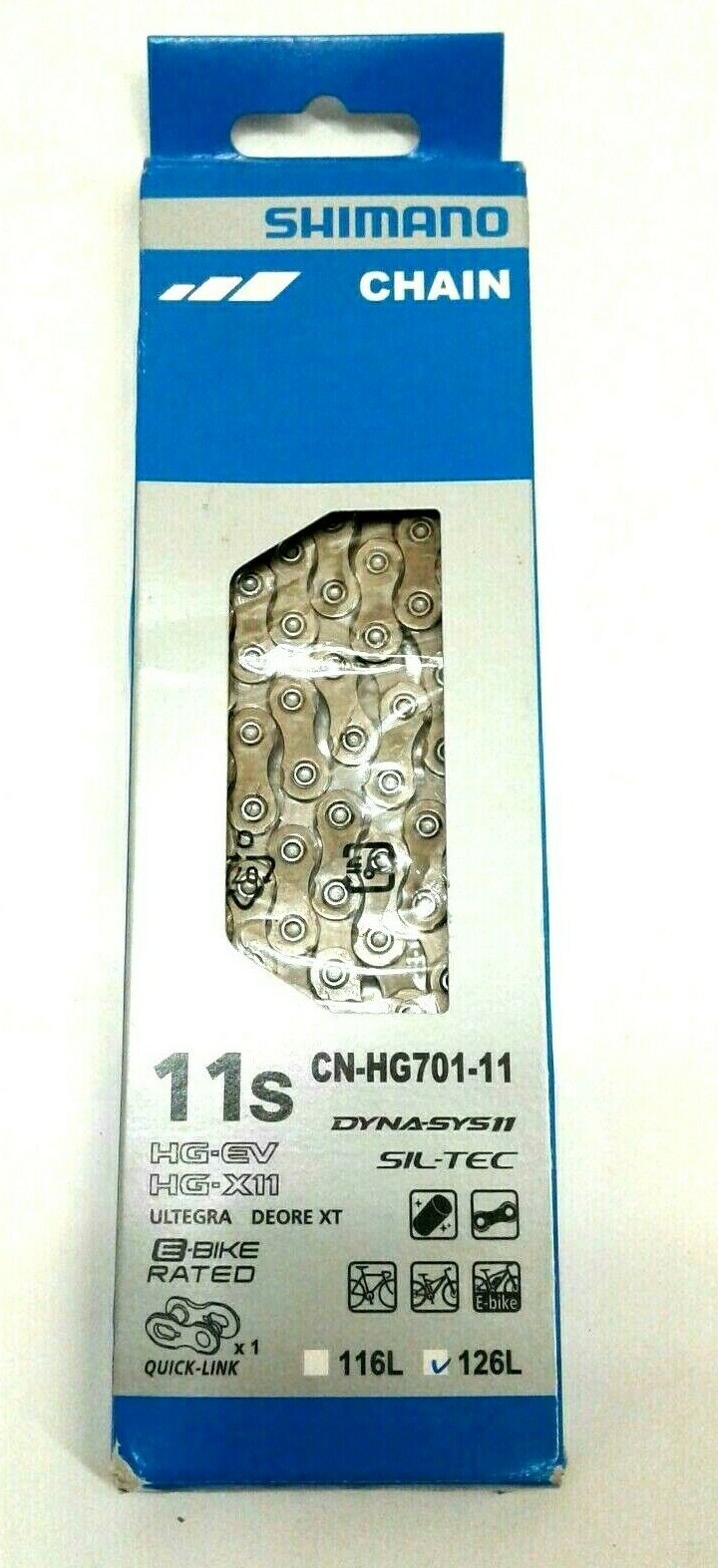 For For Shimano Cn-Hg701 126L 11-Speed Chain Quick Links Ultegra Deore Xt