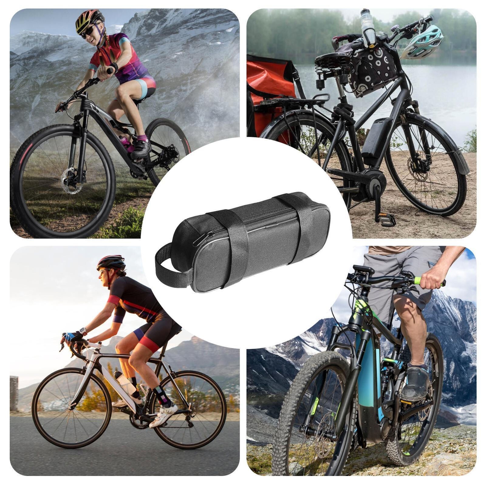 Electric Bike Controller Bag Waterproof Wear-Resistant Fabric for Bicycle